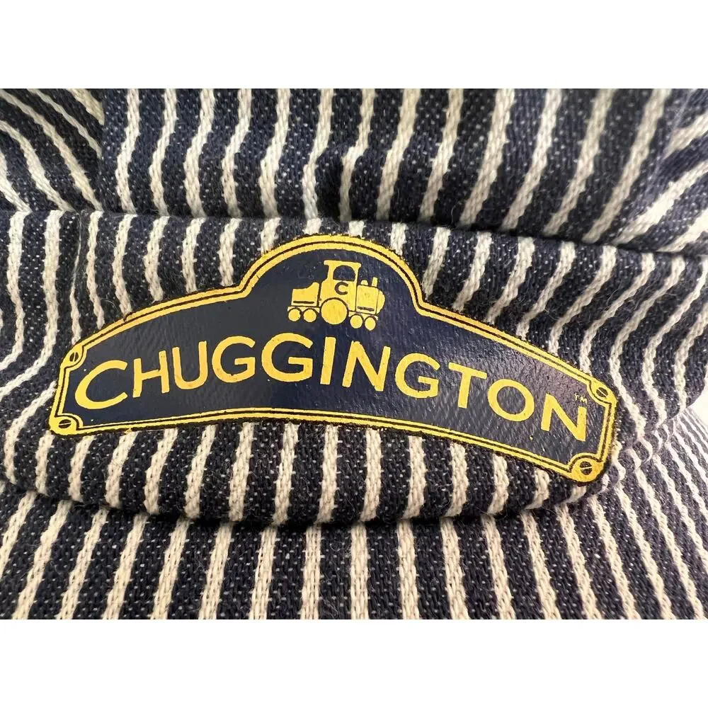 Chuggington Railroad Hat Cap Blue White Stripe Youth Size